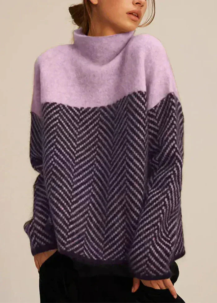 Malene | Suéter elegante de cuello alto para mujer