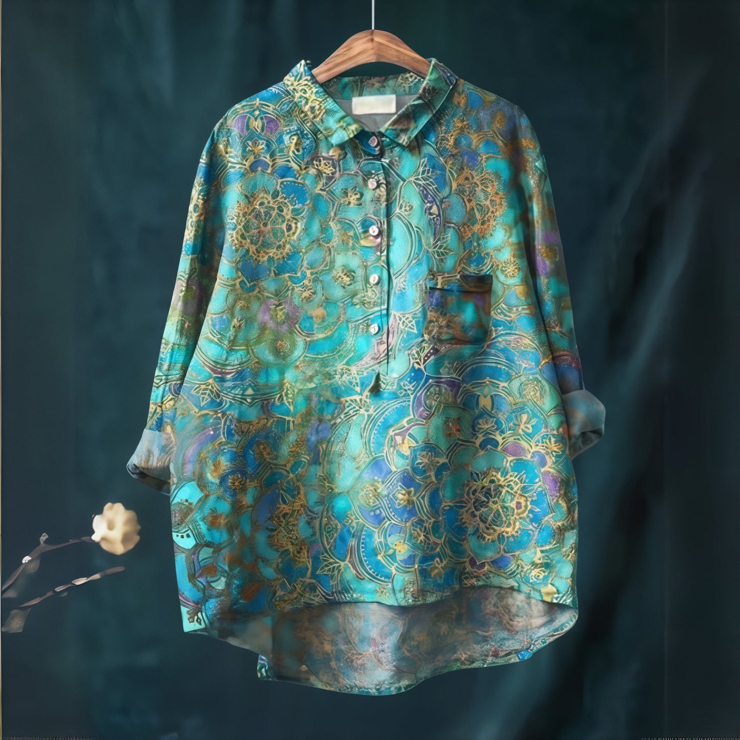 Lila - Chemisier à Imprimé Floral Romantique