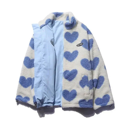 Chaqueta suave reversible con corazón Silamoda