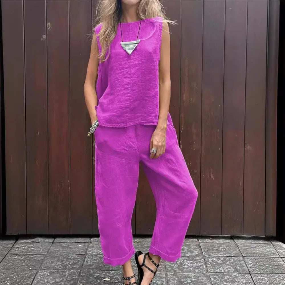 CONJUNTO SANDRA™ TRAJE PRIMAVERA/VERANO MUJER 2024