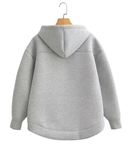 Zoé | Sweat à capuche zippé oversize