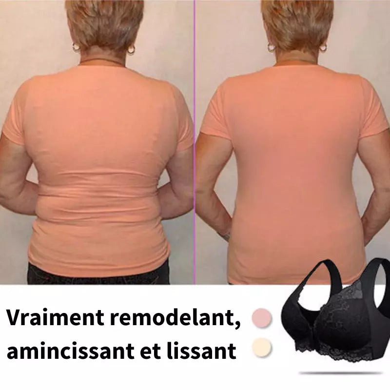 (1 acheté = 3 reçus) Soutien-gorge Sans Fil Galbant Avec Fermeture Frontale